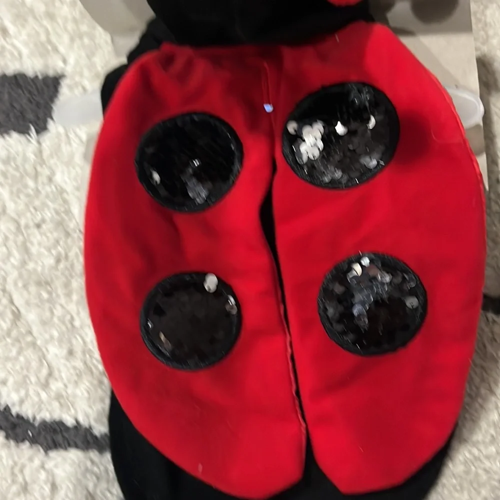 NWT Cat or dog sequin ladybug costume